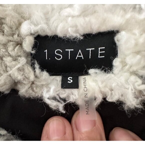 1.STATE Faux Fur Moody Hues Jacket Size S - Picture 4 of 9